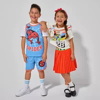 Disney Collection Little & Big Boys 2-pc. Spiderman Short Set