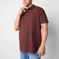 mutual weave Big and Tall Mens Classic Fit Short Sleeve Button-Down Shirt