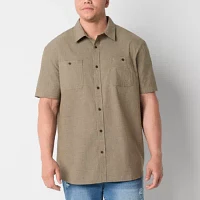 mutual weave Big and Tall Mens Classic Fit Short Sleeve Button-Down Shirt