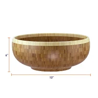 Totally Bamboo 16" Classic Wood Salad Bowl