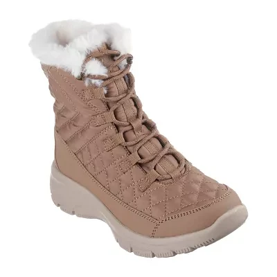 Skechers Womens Easy Going Game Hour Flat Heel Winter Boots