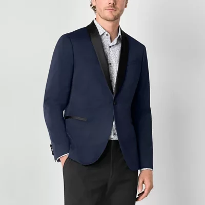 J. Ferrar Mens Slim Stretch Fabric Slim Fit Tuxedo Jacket