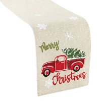 Homewear Holiday Truck Embroidered Table Runners