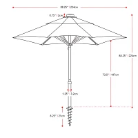 Wind Resistant Patio Umbrella