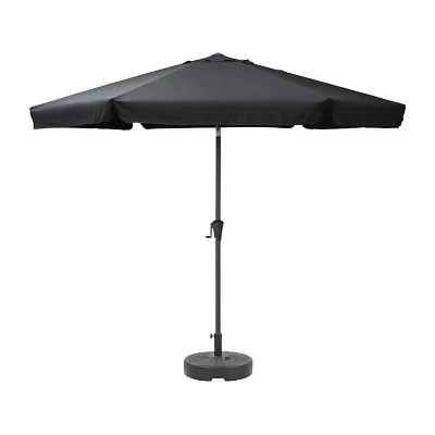 10FT Round Tilting Patio Umbrella and Base