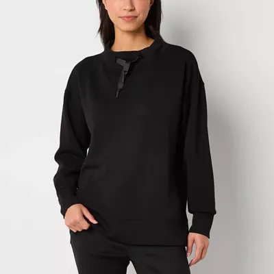 Stylus Womens Funnel Neck Long Sleeve Tunic Top