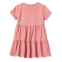 Okie Dokie Toddler & Little Girls Short Sleeve A-Line Dress