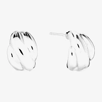 Sterling Silver 15.2mm Hoop Earrings