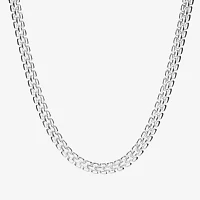 Athra Sterling Silver 18 Inch Hollow Panther Chain Necklace