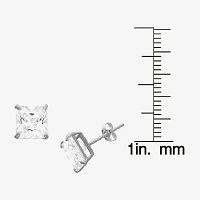 DiamonArt® 1 1/2 CT. T.W. White Cubic Zirconia Sterling Silver Square Stud Earrings