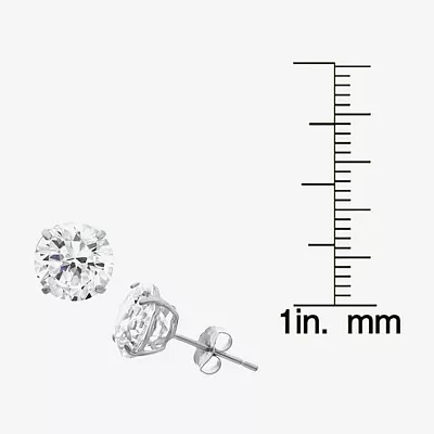 DiamonArt® 1 1/2 CT. T.W. White Cubic Zirconia Sterling Silver Round Stud Earrings