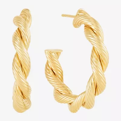 10K Gold 31mm Hoop Earrings