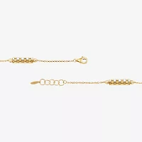 14K Gold 8 Inch Hollow Link Chain Bracelet