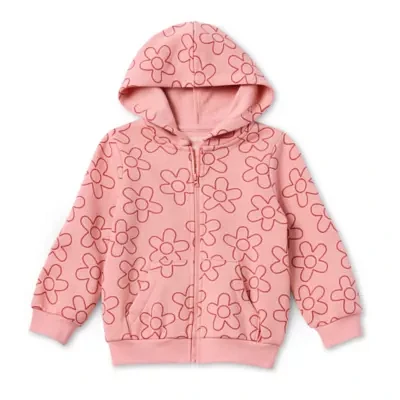 Okie Dokie Toddler & Little Girls Fleece Hooded Lightweight Jacket