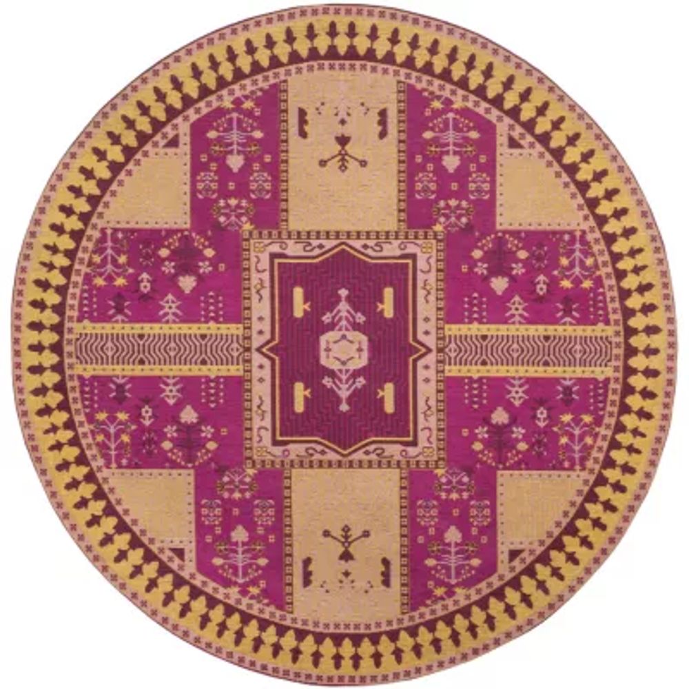 Safavieh Classic Vintage Collection Waylon Geometric Round Area Rug