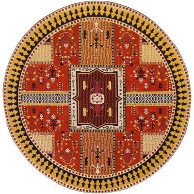 Safavieh Classic Vintage Collection Waylon Geometric Round Area Rug