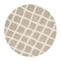 Safavieh Dallas Shag Collection Cara Geometric Round Area Rug