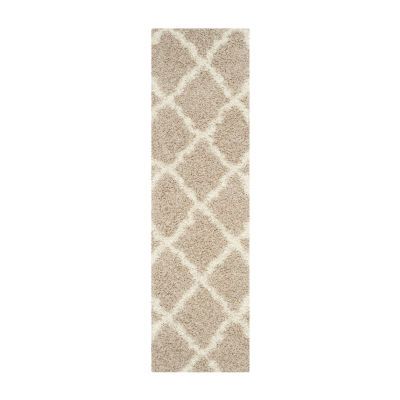 Safavieh Dallas Shag Collection Caris Geometric Runner Rug