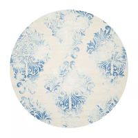 Safavieh Dip Dye Collection Collin Floral Round Area Rug