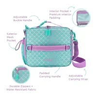 Bentgo Deluxe Mermaid Scales Insulated Lunch Bag