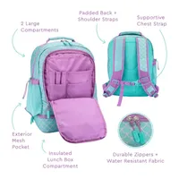 Bentgo Kids Mermaid Scales 2-in-1 Backpack and Insulated Lunch Bag