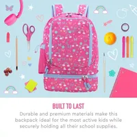 Bentgo Kids Rainbows and Butterflies 2-in-1 Backpack and Insulated Lunch Bag