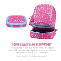 Bentgo Kids Rainbows and Butterflies 2-in-1 Backpack and Insulated Lunch Bag