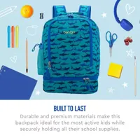 Bentgo Kids Sharks 2-in-1 Backpack and Insulated Lunch Bag