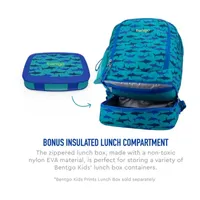 Bentgo Kids Sharks 2-in-1 Backpack and Insulated Lunch Bag