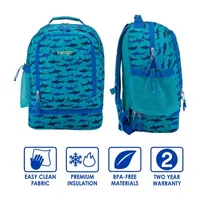 Bentgo Kids Sharks 2-in-1 Backpack and Insulated Lunch Bag