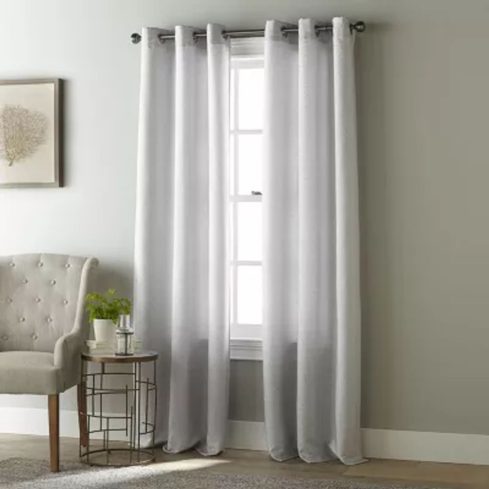 Stratford Park Marissa Light-Filtering Grommet Top Set of 2 Curtain Panel