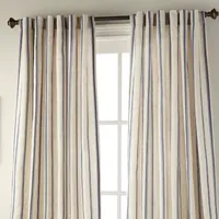 Stratford Park Kanti Light-Filtering Rod Pocket Back Tab Single Curtain Panel