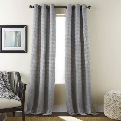 Stratford Park Percy Light-Filtering Grommet Top Set of 2 Curtain Panel