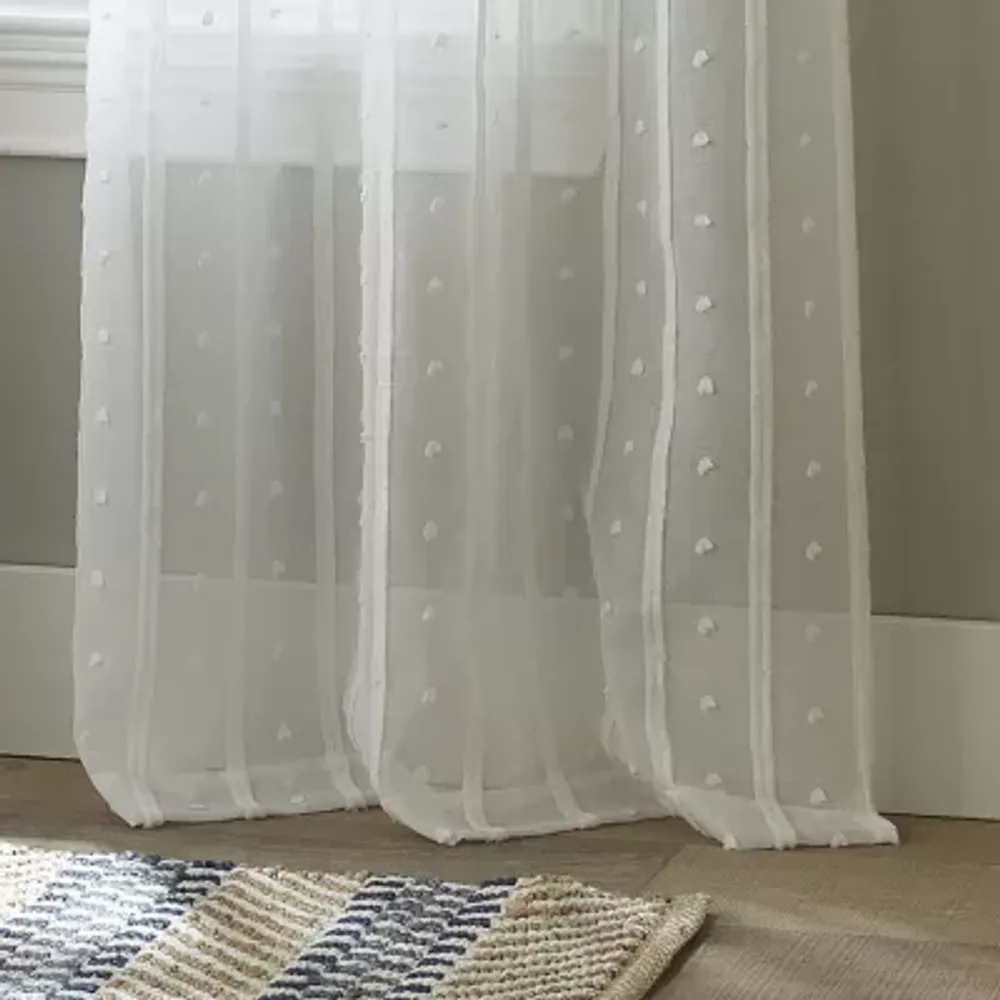 Stratford Park Elina Sheer Grommet Top Set of 2 Curtain Panel