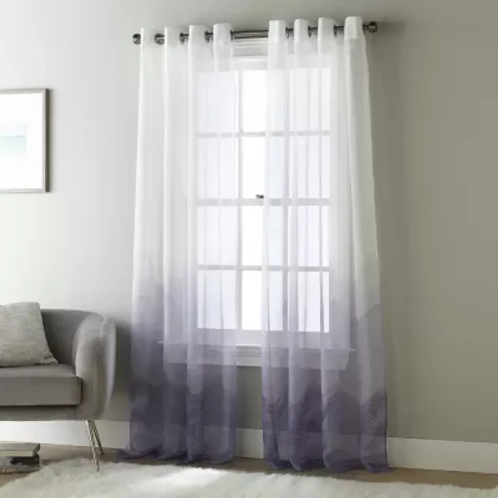 Stratford Park Shelby Sheer Grommet Top Single Curtain Panel