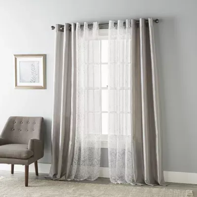 Stratford Park Allisson Sheer Grommet Top Set of 4 Curtain Panel