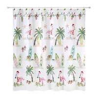 Avanti Flamingo Jingle Shower Curtain