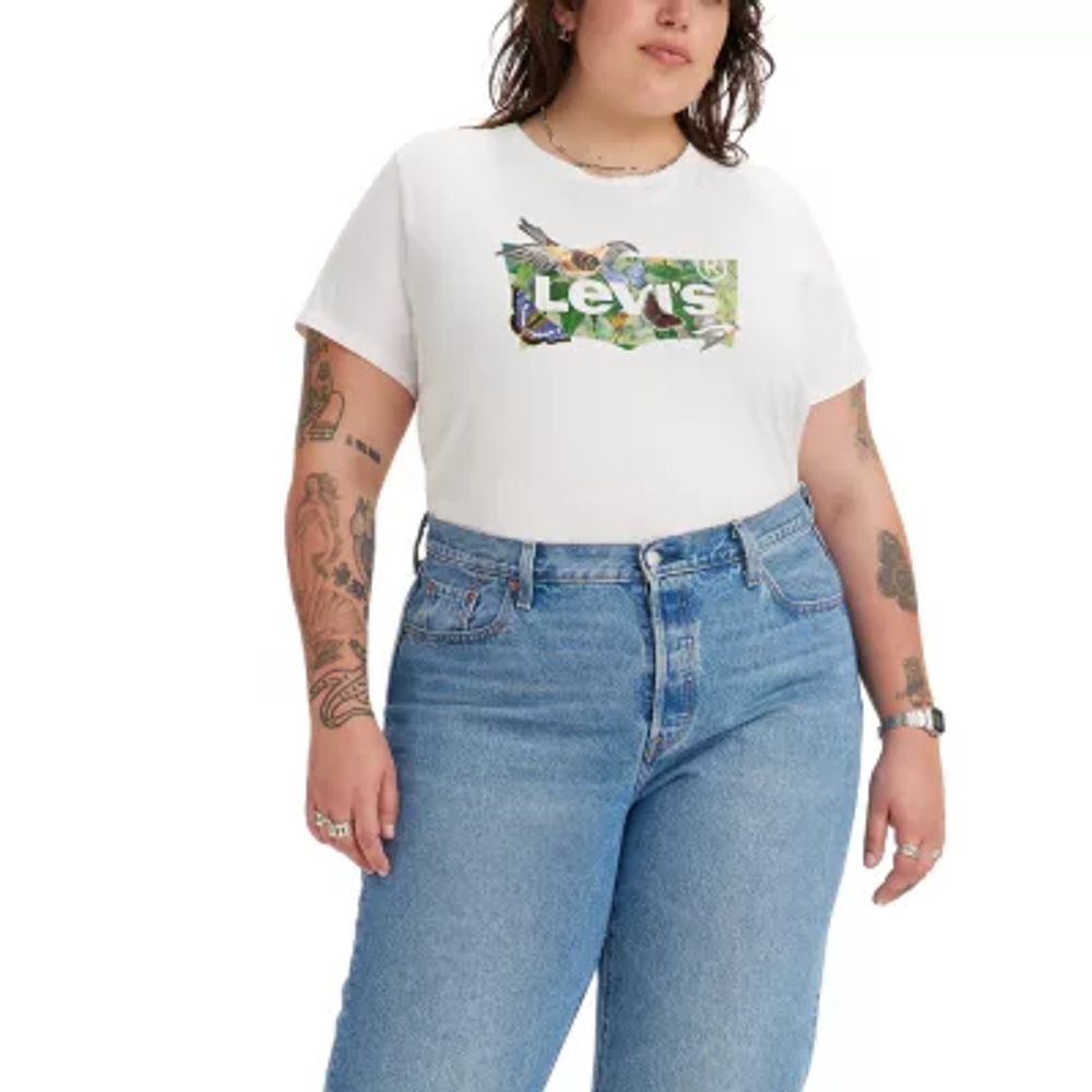 Levi's Plus Womens Round Neck Short Sleeve Graphic T-Shirt | Alexandria Mall