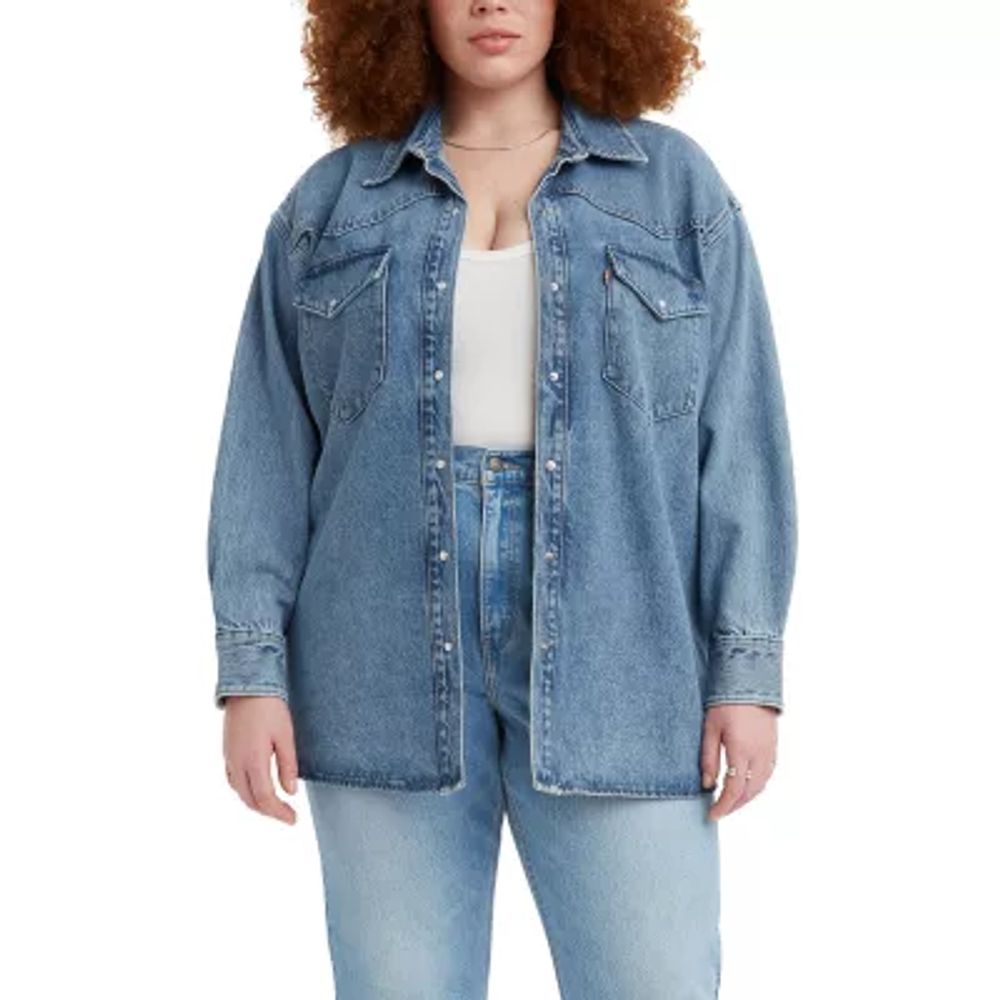 Levi's Plus Womens Long Sleeve Flannel Shirt | Hawthorn Mall