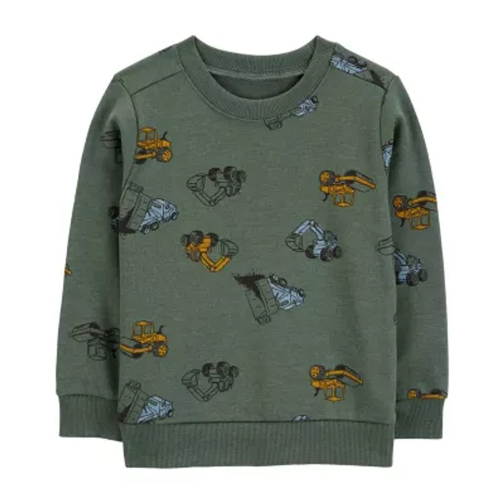 Carter's Toddler Boys Crew Neck Long Sleeve Sweatshirt