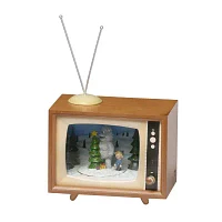 Roman 6.75in Musical Led Rudolph Tv Plays Music Christmas Tabletop Decor