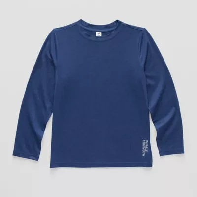Xersion Little & Big Boys Crew Neck Long Sleeve T-Shirt