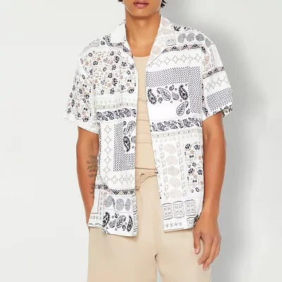 Forever 21 Mens Short Sleeve Button-Down Shirt