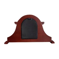 Megagoods 10.5" Redwood Black Mantel Clock