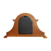 Megagoods Mahogany Cherry Black Mantel Clock