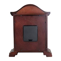 Megagoods 14.5" Redwood Black Mantel Clock