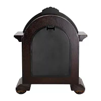 Megagoods Chocolate Wood Black Mantel Clock