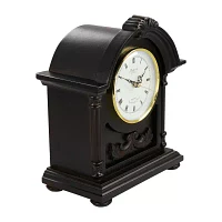 Megagoods Chocolate Wood Black Mantel Clock