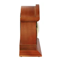 Megagoods Mahogany Cherry Black Mantel Clock