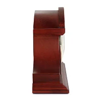 Megagoods Redwood Tambour Black Mantel Clock